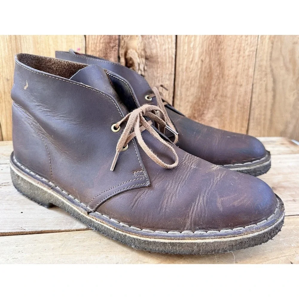 Clarks Desert Chukka Shoes Boots Men's Retro Sz 9 M Grunge Hipster